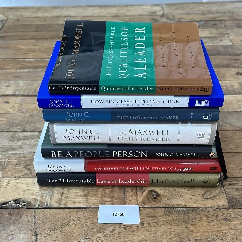 Lot of 7 John C. Maxwell Books Titles Shown Hardcover and Paperback